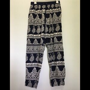 Blu Pepper Palazzo Wide Leg Meridian Pants Womens
